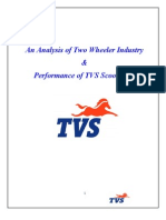 An Analysis of Two Wheeler Industry & Performance of TVS Scooty Pep