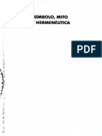 Simbolo Mito y Hermeneutica PDF