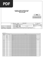 Control Cable Schedule and Interconnection Chart For Mcc-Sh-Com2