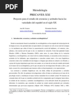 Metodología Proyecto PRECAVES-XXI