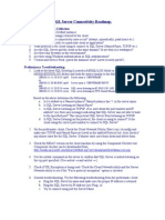 SQL Server Connectivity Roadmap.: Preliminary Troubleshooting