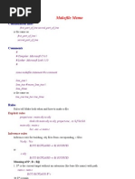 Makefile Memo: Continuation Lines