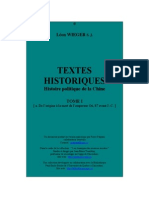 Wieger - Textes Historiques - Histoire Politique de La Chine - Tomo I