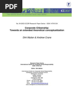 Corporate Citizenship, by Dirk Matten & Andrew Crane