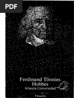 Tönnies, Ferdinand - Hobbes. Vida y Doctrina. Alianza Ed. 1988 PDF