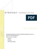 Strategy Formulation