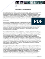 Extractivismo, Enclaves y Destrucción Ambiental