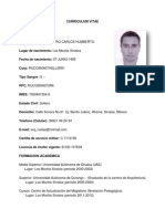 Curriculum Vitae Arq. Carlos Ruelas