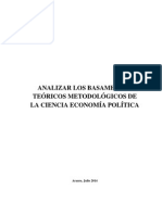 Basamentos Teóricos Metodológicos de La Ciencia Economía Política