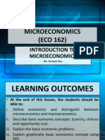 ECO 162-Introduction To Microeconomic