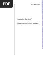 Australian Standard: Structural Steel Hollow Sections