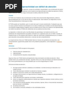 Trastorno de Hiperactividad Con Déficit de Atención