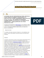 As Revoltas de Escravos Na Roma Antiga e o Seu Impacto Sobre A Ideologia e A Política Da Classe Dominante Nos Séculos II A.C. A I D.C