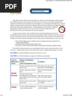 Sequence of Verb Tenses