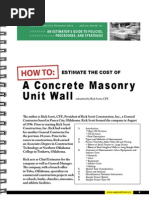 How To Estimate The Cost of Masonry Wall