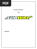 SUBWAY Marketing Plan