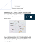 Finite Element Method Prof C.S.Upadhyay Department of Mechanical Engineering Indian Institute of Technology, Kanpur