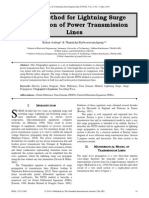 FDTD Method For Lightning Surge Propagation of Power Transmission Lines