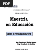 Modulo Gestión de Proyectos Educativos