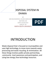 Waste Disposal System in Dhaka City (Prepared by Muhaiminul Islam Sadi (Northsouth University)