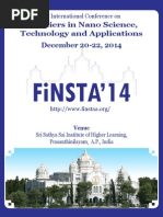 Finsta'14: Frontiers in Nano Science Technology and Applications