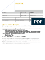 Functional Specification: Scenario (Business Area) : Business Process