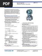 Transmisor de Presión Absoluta EJA310A