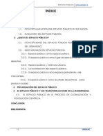 Monografía Urbanismo - Espacio Publico.