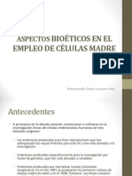 Aspectos Bioéticos en El Empleo de Células Madre