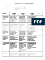 Rbrica para Evaluar Un Afiche