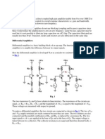 Printed Notes On Operational Amplifiers and Differential Amplifier and Numericals Based On The Same