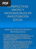 3 Perspectivas Macro y Microsociales