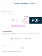 Relación de Proporcionalidad Directa e Inversa