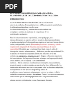 Funciones Psiconeurologicas Basicas para Elaprendizaje de La Lecto