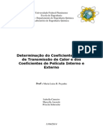 Relatório - Determinação Do Coeficiente Global de Transmissão de Calor e Dos Coeficientes de Película Interno e Externo