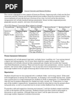 American History 8 - Syllabus