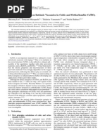 First Principles Study On Intrinsic Vacancies in Cubic and Orthorhombic Catio