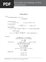 Maths Formula Sheet