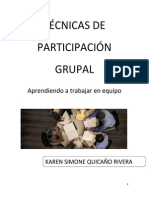 Técnicas de Participación Grupal