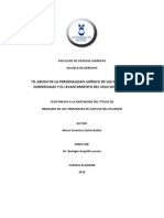 Abuso de La Personalidad Juridica Ecuador