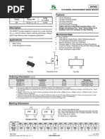 N-Channel Enhancement Mode Mosfet: (BR) Dss DS (ON) D A