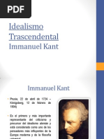 Idealismo Trascendental Immanuel Kant