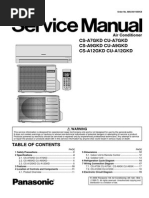 Panasonic CS-A7GKD CS-A9GKD CS-A12GKD Series Service Manual Repair Guide