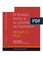 El Edo Frente A La Libertad de Expresión - Robert C. Post PDF