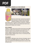 Case Study Odwalla