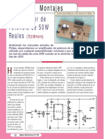 Amplificador de Potencia de 50W