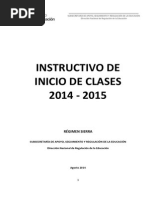 Inicio de Clases