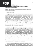 CHARAUDEAU - Análisis Del Discurso e Interdisciplinariedad en Las Ciencias Humanas y Sociales