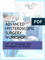 Advanced Hysteroscopic Surgical Course