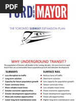 Rob Ford's Transit Plan